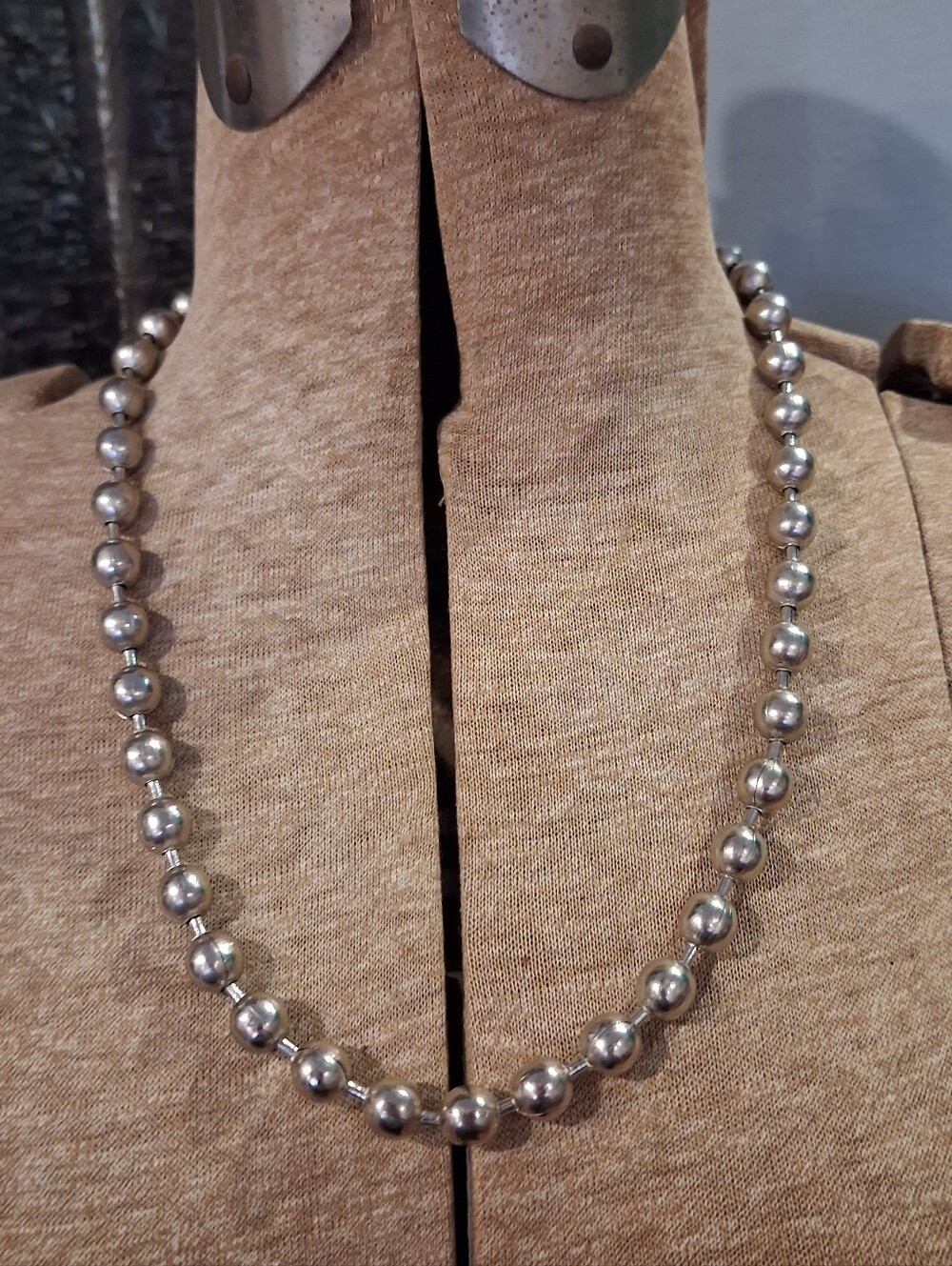 Classic Silver Bead Necklace - Timeless Women's Jewelry
